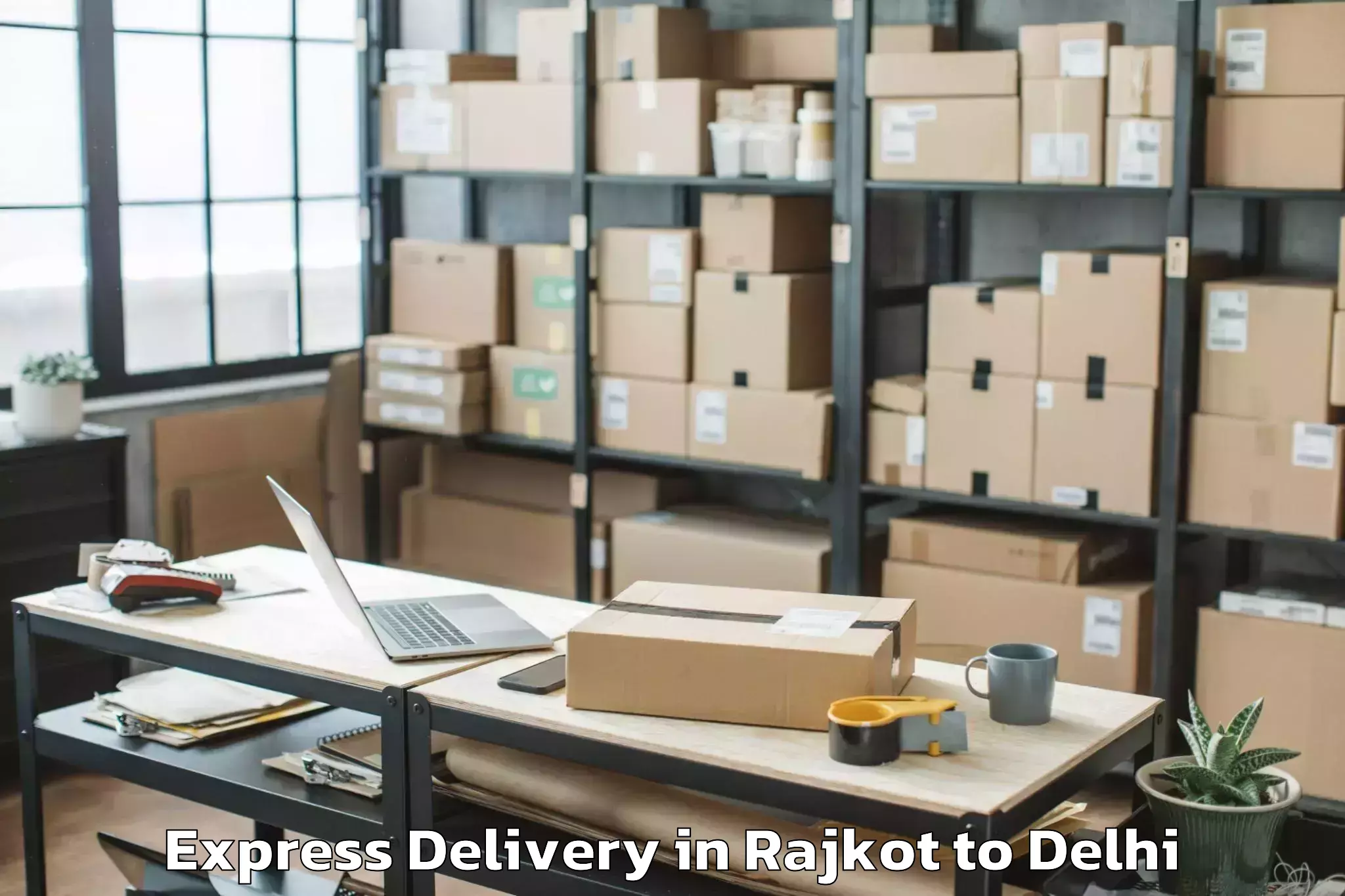 Affordable Rajkot to Dlf Avenue Mall Express Delivery